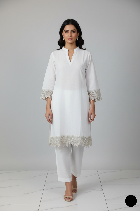 SG33 7 WHITE | FARSHI SHALWAR