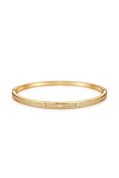 Pakistani women's crystal line bangle side view
